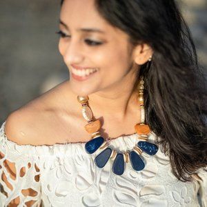 Statement Kambaba Jasper Necklace | Swirl Pattern Stone | Gift for Her | Handmad